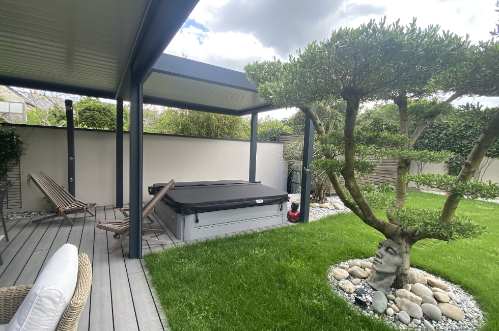 Réalisation Stores Nantais : double pergola