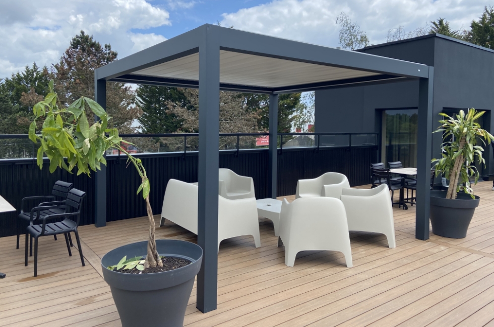 Pergola Bioclimatique Rennes Restaurant 1